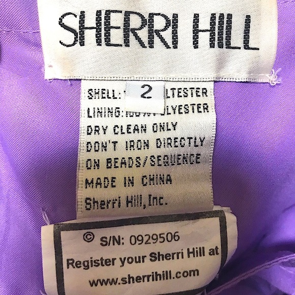 EUC SHERRI HILL BEAUTIFUL/GLAM PURPLE DRESS!!💕💕 - Picture 7 of 8